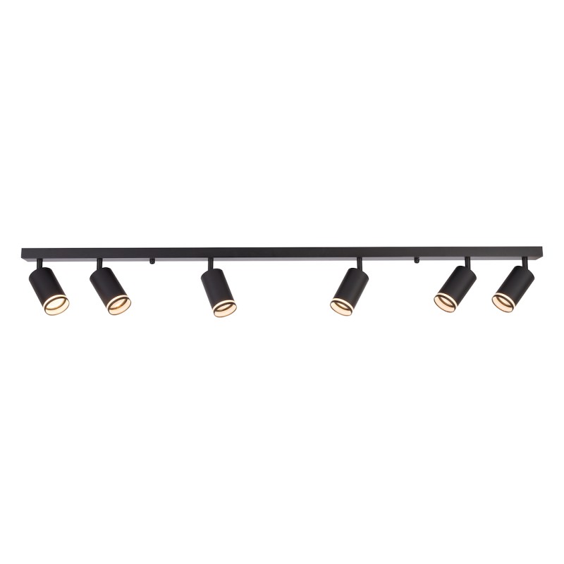 Oprawa Pipe Ring Spot Czarny 6xGU10 ML2075