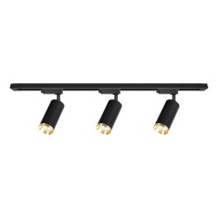 Zestaw Oprawa Mica Track Czarny + Złoty 3xGU10 1m ML2104