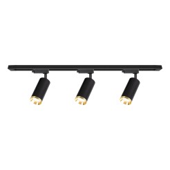 Zestaw Oprawa Mica Track Czarny + Złoty 3xGU10 1m ML2104