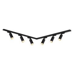 Zestaw Oprawa Mica Track Czarny + Złoty 6xGU10 2m ML2106
