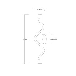 Kinkiet Meleca czarny LED CCT LP-2345/1W BK
