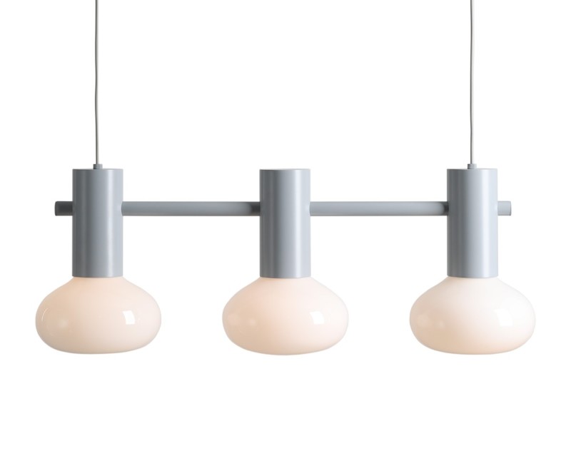 LAMPA WISZĄCA FLO 3 GREY S (opal glass) 7000E22_S