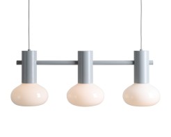 LAMPA WISZĄCA FLO 3 GREY S (opal glass) 7000E22_S