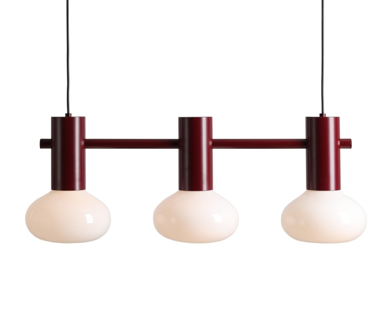LAMPA WISZĄCA FLO 3 RUBY S (opal glass) 7000E27_S