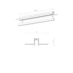 NANO - LVM RECESSED TRACK 2M 11731
