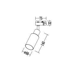 Oprawa Como Track Czarny 1xE14 ML2277