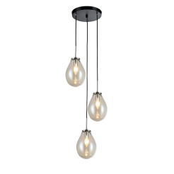 Lampa wisząca Fondi czarna 3xE14 LP-1214/3P