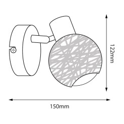 Kinkiet DEX 1xE14 ML2117