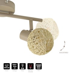 Lampa sufitowa DEX 2xE14 ML2118