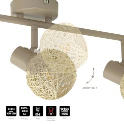 Lampa sufitowa DEX 3xE14 ML2119