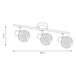 Lampa sufitowa DEX 3xE14 ML2119