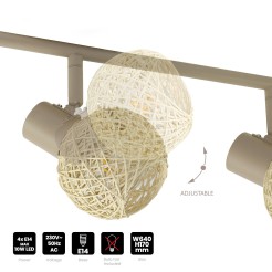 Lampa sufitowa DEX 4xE14 ML2120