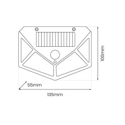Lampa Solarna Batman 4000K IP44 EKO0617