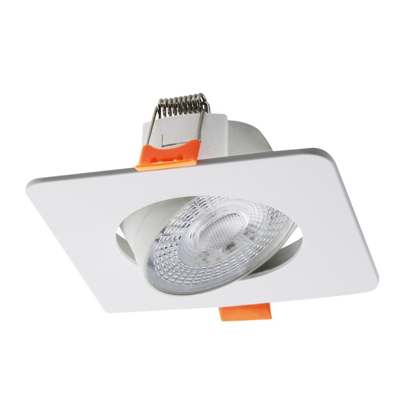 Ruchome kwadratowe oczko podtynkowe Plus białe LED CCT LP-1506/1RS WH Square