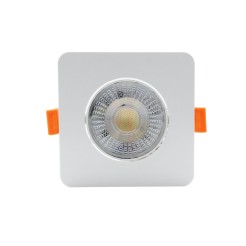 Ruchome kwadratowe oczko podtynkowe Plus białe LED CCT LP-1506/1RS WH Square
