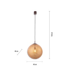 2421-48 GRETA LAMPA WISZĄCA RDZA/ZŁOTY