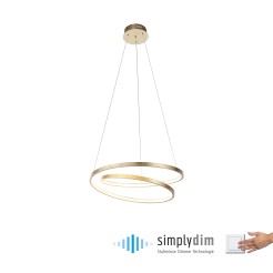 2472-12 ROMAN LAMPA WISZĄCA ZŁOTY