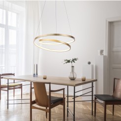 2472-12 ROMAN LAMPA WISZĄCA ZŁOTY