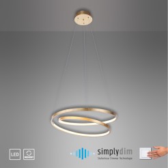 2472-12 ROMAN LAMPA WISZĄCA ZŁOTY