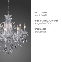 3081-00 GRACIA LAMPA WISZĄCA TRASPARENTNY