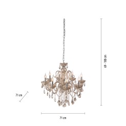 3081-97 GRACIA LAMPA WISZĄCA MOSIĄDZ