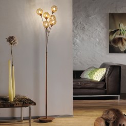 398-48 GRETA LAMPA PODŁOGOWA RDZA/ZŁOTY