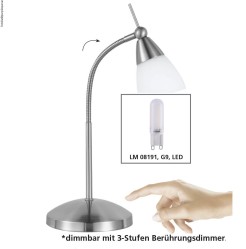 4001-55 PINO LAMPA STOŁOWA STALOWY