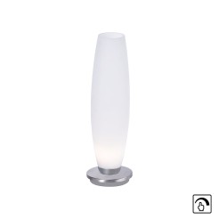 4027-55 TYRA LAMPA STOŁOWA SREBRNY