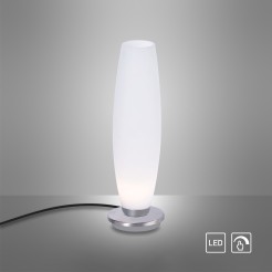 4027-55 TYRA LAMPA STOŁOWA SREBRNY