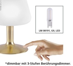 4078-60 TILL LAMPA STOŁOWA MATOWY MOSIĄDZ