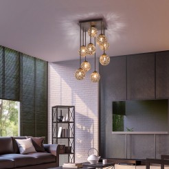 6238-48 GRETA LAMPA SUFITOWA RDZA/ZŁOTY