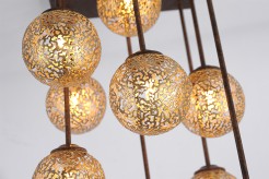 6238-48 GRETA LAMPA SUFITOWA RDZA/ZŁOTY