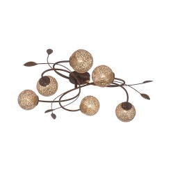 6398-48 GRETA LAMPA SUFITOWA RDZA/ZŁOTY