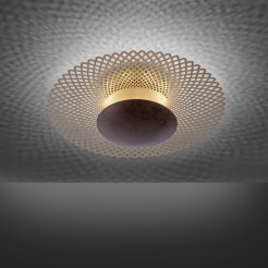 6551-48 NEVIS LAMPA SUFITOWA RDZA/ZŁOTY