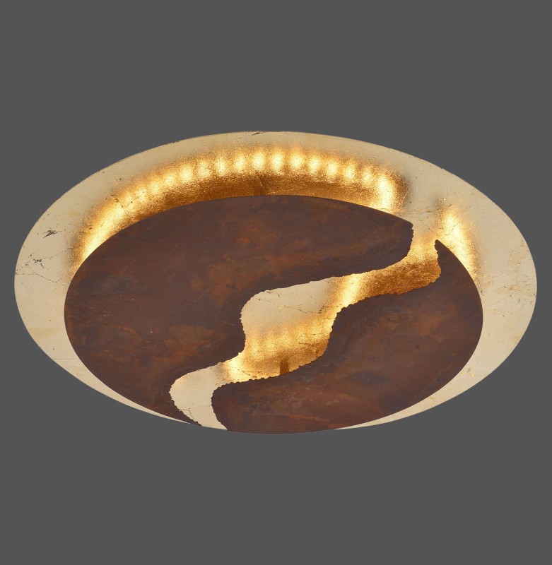 6983-48 NEVIS LAMPA SUFITOWA RDZA/ZŁOTY