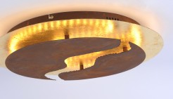 6983-48 NEVIS LAMPA SUFITOWA RDZA/ZŁOTY