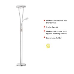 11778-55  HELIA LAMPA PODŁOGOWA STALOWY