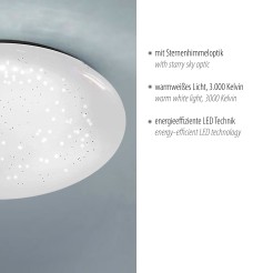 14230-16 SKYLER LAMPA SUFITOWA BIAŁY