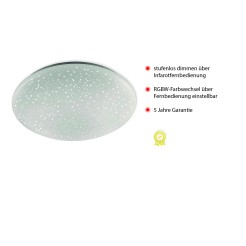 14242-16 SKYLER LAMPA SUFITOWA BIAŁY