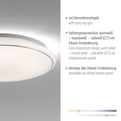 14366-16 JUPITER LAMPA SUFITOWA BIAŁY