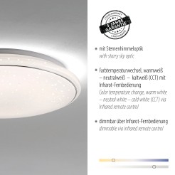 14366-16 JUPITER LAMPA SUFITOWA BIAŁY