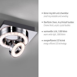 14520-17 TIM LAMPA SUFITOWA CHROM