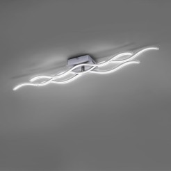 15166-55  WAVE LAMPA SUFITOWA STALOWY