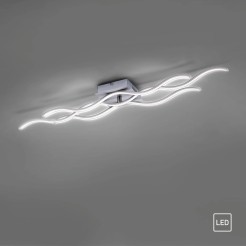 15166-55  WAVE LAMPA SUFITOWA STALOWY