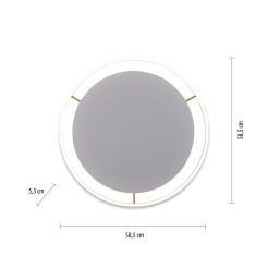 15392-60 RITUS LAMPA SUFITOWA MATOWY MOSIĄDZ