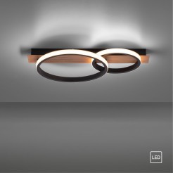 15615-78 TROOPER LAMPA SUFITOWA DREWNO/CZARNY