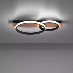 15615-78 TROOPER LAMPA SUFITOWA DREWNO/CZARNY