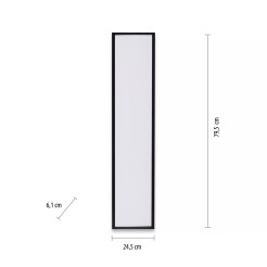 14741-18 FLAT LAMPA SUFITOWA CZARNY