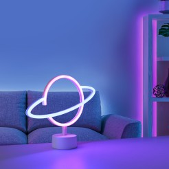 85029-70 NEON-SATURN LAMPA STOŁOWA MULTIKOLOR