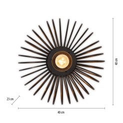 11410-18 RACOON LAMPA SUFITOWA CZARNA